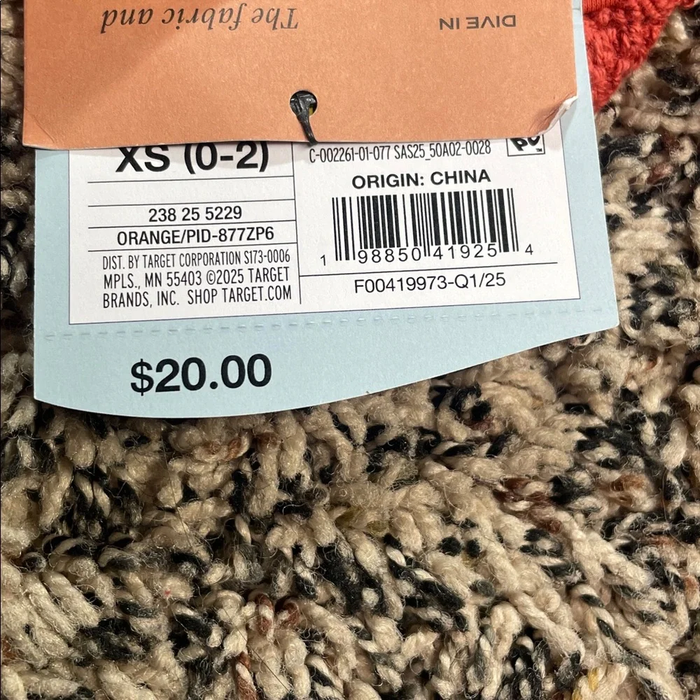 Shade & Shore Orange Crochet Triangle Bikini Top Size XS | NWT - Picture 7 of 7